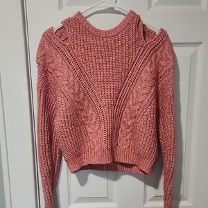 Express Women's Rose Cable Knit Sweater